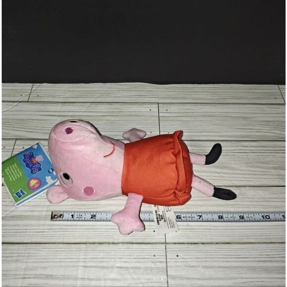 Peppa Pig Talking Plush Toy 2023 Hasbro eOne 8" Red Dress Children TV - Picture 7 of 7